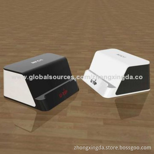 U-tip Built-in Mic Mobile Phone Rechargeable Bluetooth Sound Box with Two Speakers, 3.5mm Aux Port